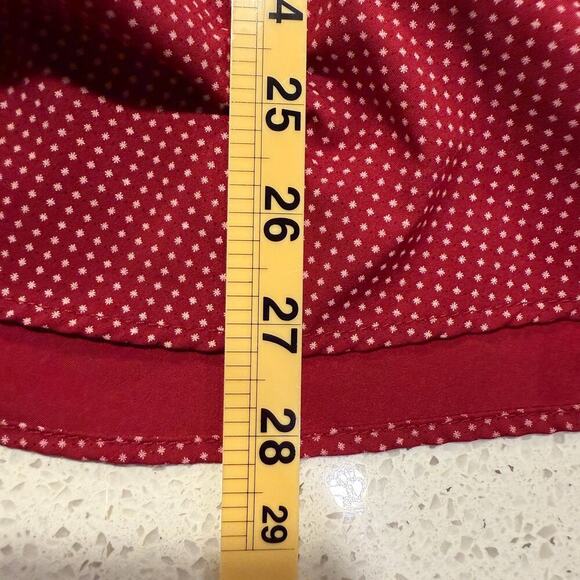 Jones New York Slim Fit Burgundy Long Sleeve Dress Shirt Men L Office Fall Work - Picture 7 of 7